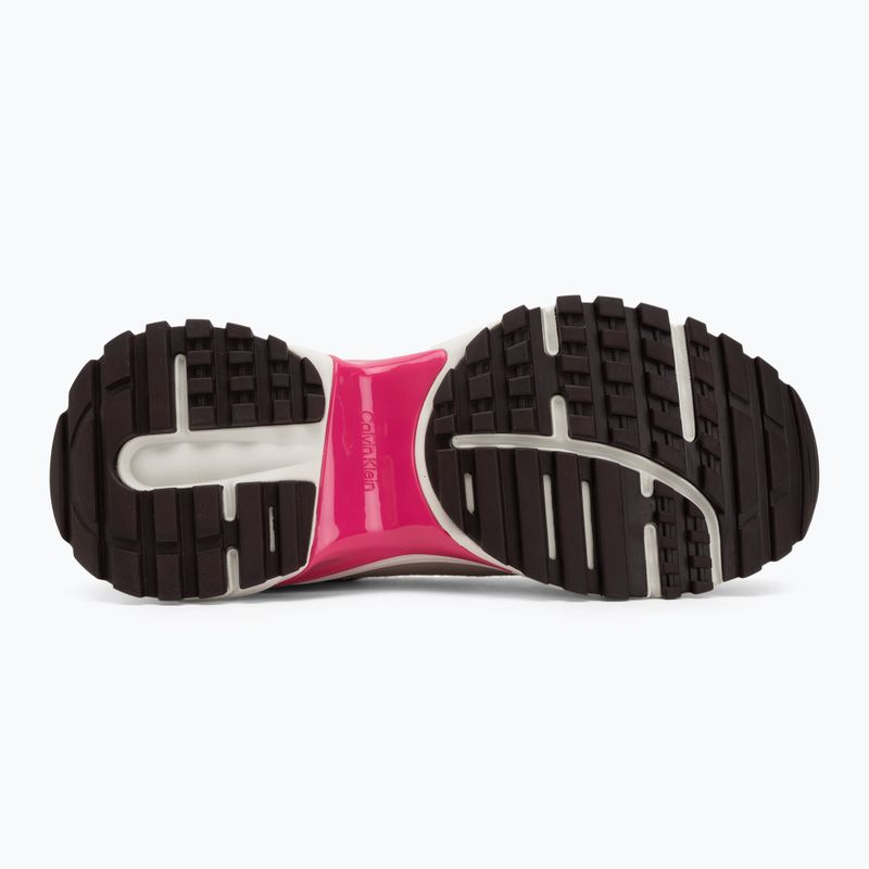 Scarpe da donna Calvin Klein YW0YW02075 Hike Runner MG Nylon Mix chateau/silver mink/pink 4