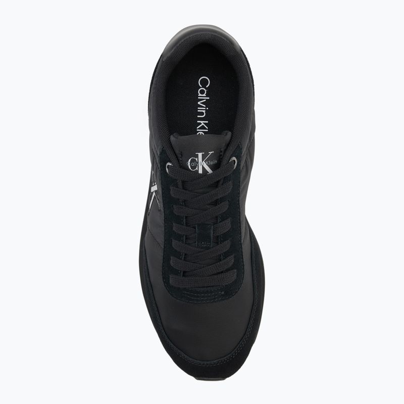 Scarpe da uomo Calvin Klein YM0YM01361 Retro Runner Essential MIX MAT triple black 5