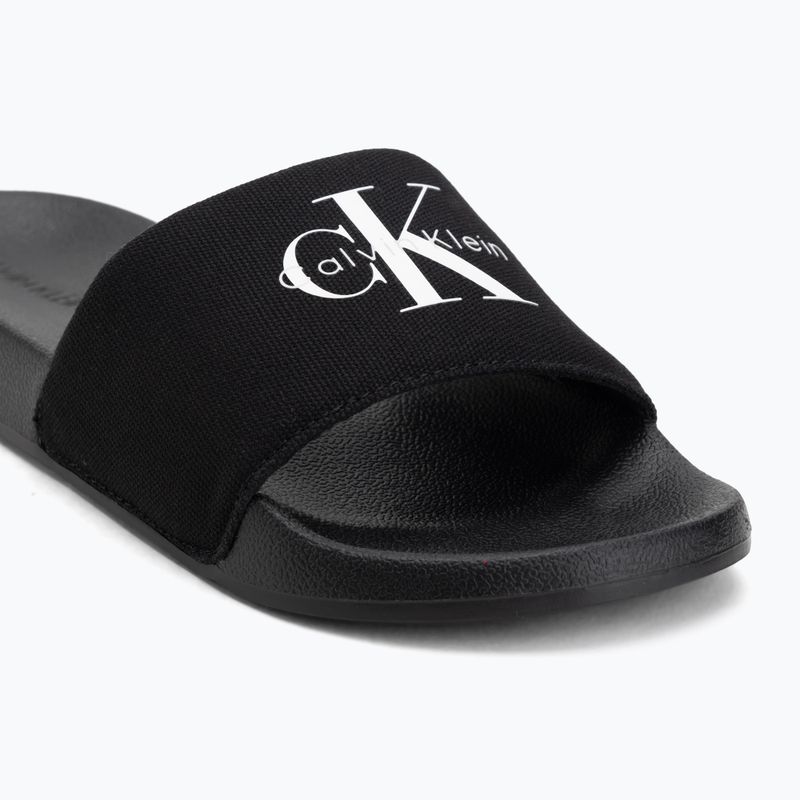 Ciabatte da donna Calvin Klein YW0YW01967 Monogram Logo 0GM black/bright white 7
