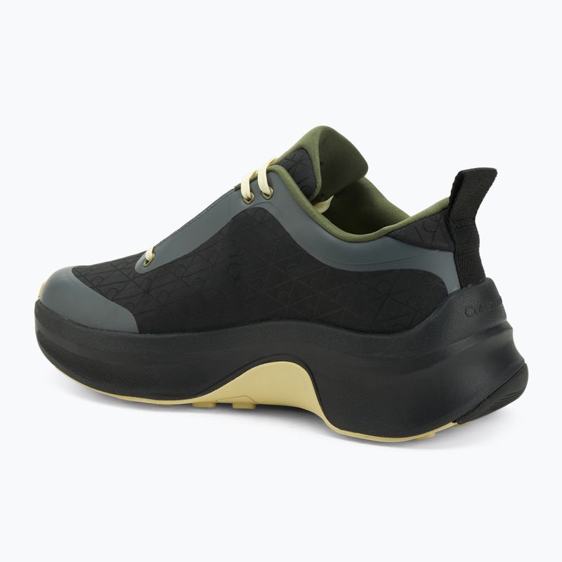 Scarpe da uomo Calvin Klein YM0YM01456 Chunky Runner Lace Up Mix Aop black/medieval forest/coal/lime 3