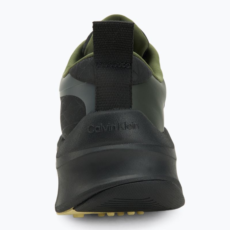 Scarpe da uomo Calvin Klein YM0YM01456 Chunky Runner Lace Up Mix Aop black/medieval forest/coal/lime 6