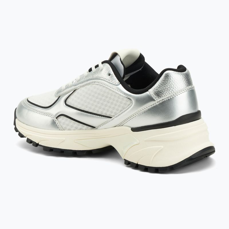 Scarpe da donna Calvin Klein YW0YW02063 Hike Runner Lace Up Mesh Mix silver/black/bright white 3