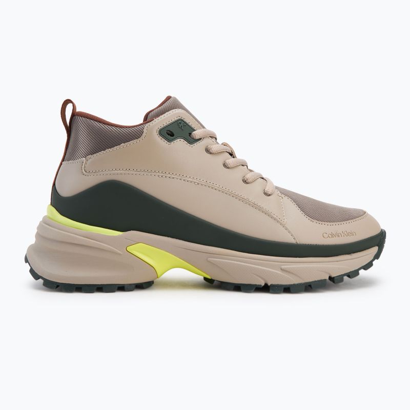 Scarpe da uomo Calvin Klein YM0YM01418 Hike Runner Mid stringate Tech Mix desert taupe/smog/sorrel/thyme 2