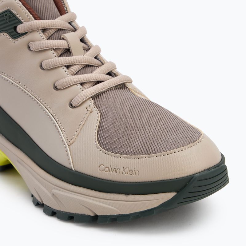 Scarpe da uomo Calvin Klein YM0YM01418 Hike Runner Mid stringate Tech Mix desert taupe/smog/sorrel/thyme 7