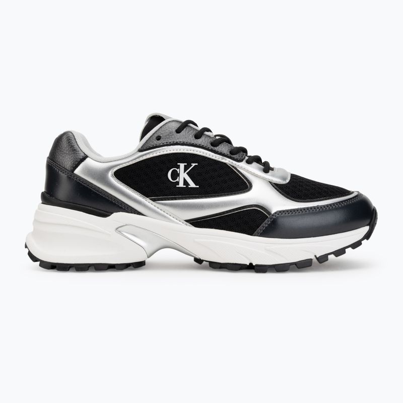 Scarpe da uomo Calvin Klein YM0YM01402 Hike Runner Laceup Mesh Mix black/silver 2