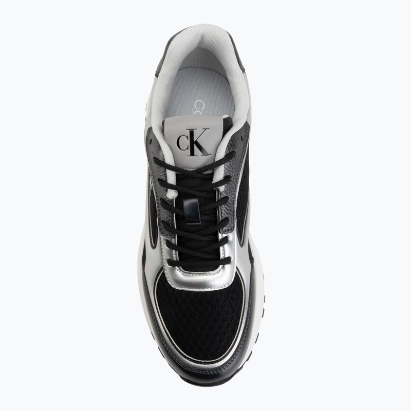 Scarpe da uomo Calvin Klein YM0YM01402 Hike Runner Laceup Mesh Mix black/silver 5
