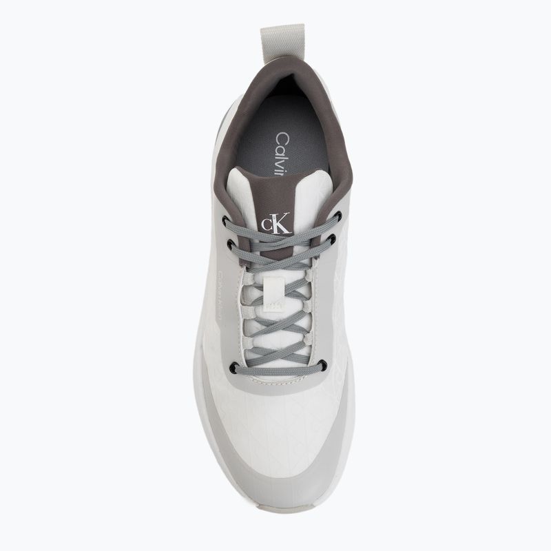 Scarpe da uomo Calvin Klein Chunky Runner Laceup Mix Aop white/granite road/granite gray 5