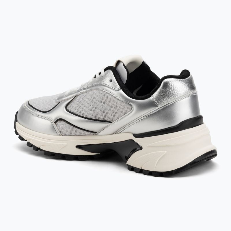 Scarpe da uomo Calvin Klein YM0YM01402 Hike Runner Laceup Mesh Mix silver/black/marshmallow 3