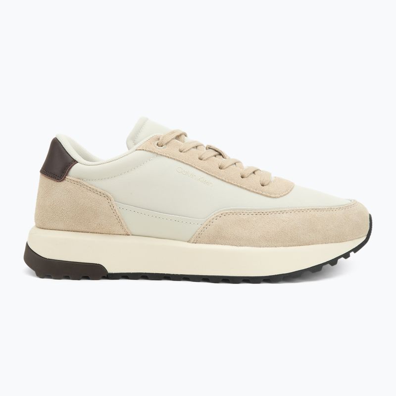 Scarpe uomo Calvin Klein HM0HM01714 sneakers basse stringate silver moss/vaporous white/bordeaux 2