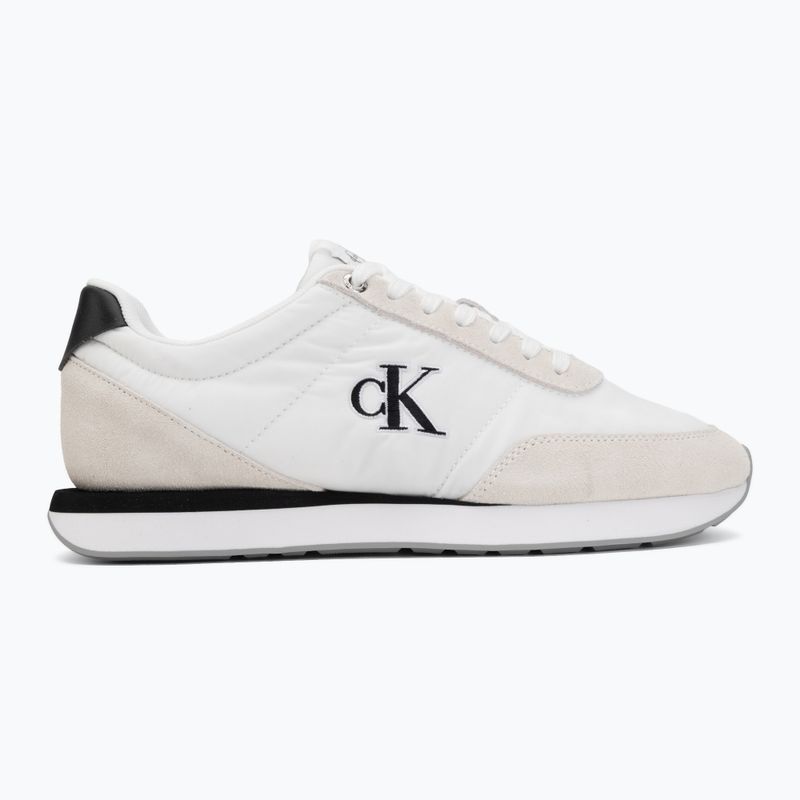 Scarpe da donna Calvin Klein YW0YW01990 Retro Runner Lace Up Nylon MG bright white/black 2