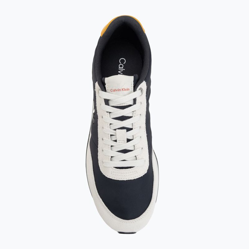 Scarpe da uomo Calvin Klein YM0YM01361 Retro Runner Ess Mix Mat vaporous white/casual bluee/cooling 5