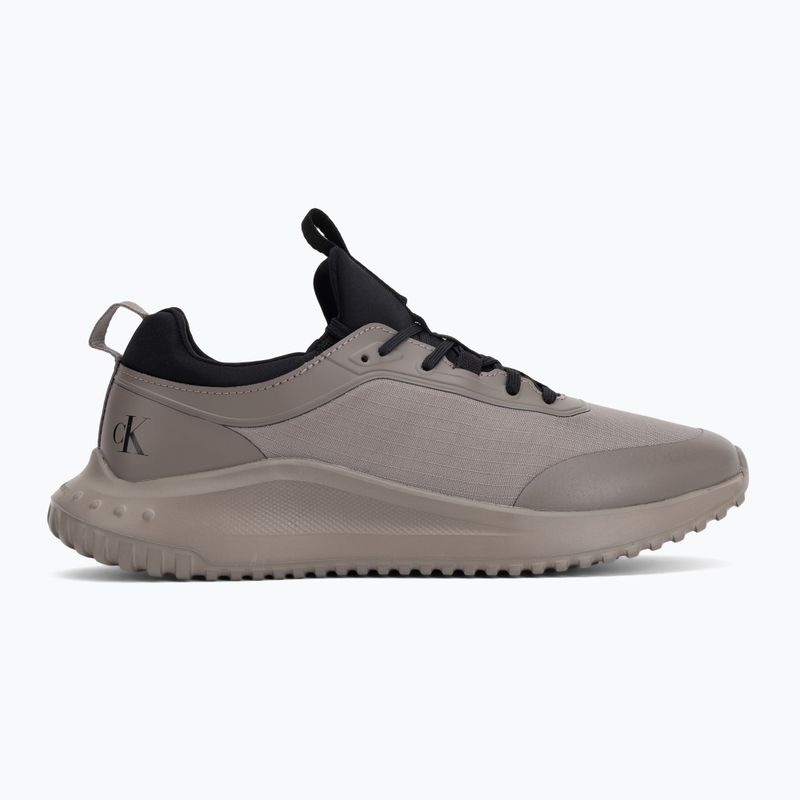 Scarpe da uomo Calvin Klein YM0YM01443 Eva Runner Laceup Sock Mat Mix taupe smog/black 2