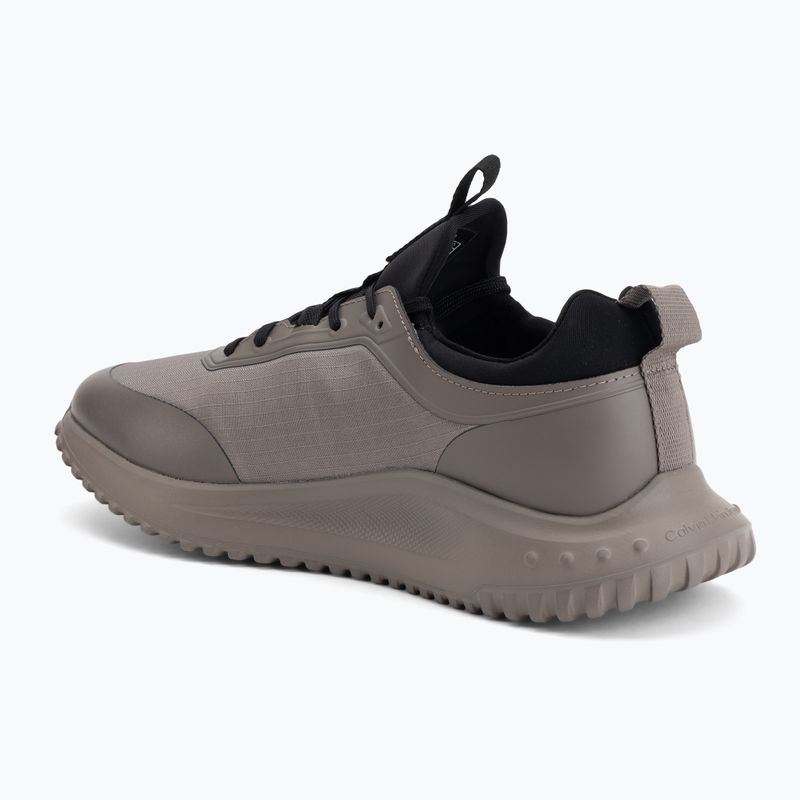 Scarpe da uomo Calvin Klein YM0YM01443 Eva Runner Laceup Sock Mat Mix taupe smog/black 3