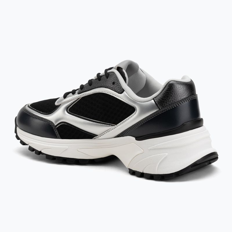 Scarpe da donna Calvin Klein YW0YW02063 Hike Runner Allacciate mesh misto black/silver 3