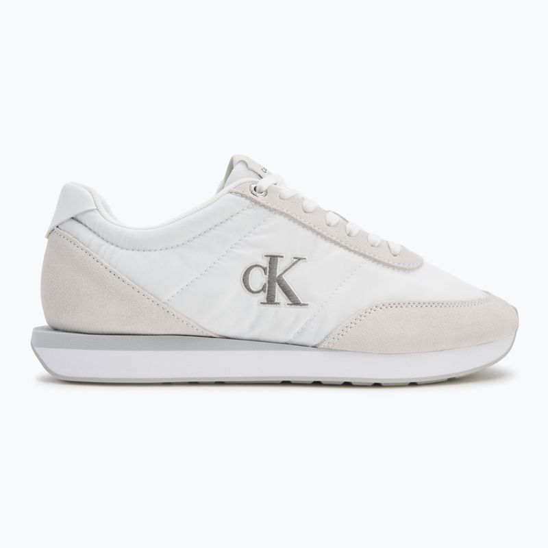 Scarpe da uomo Calvin Klein YM0YM01361 Retro Runner Ess Mix Mat triple bright white 2