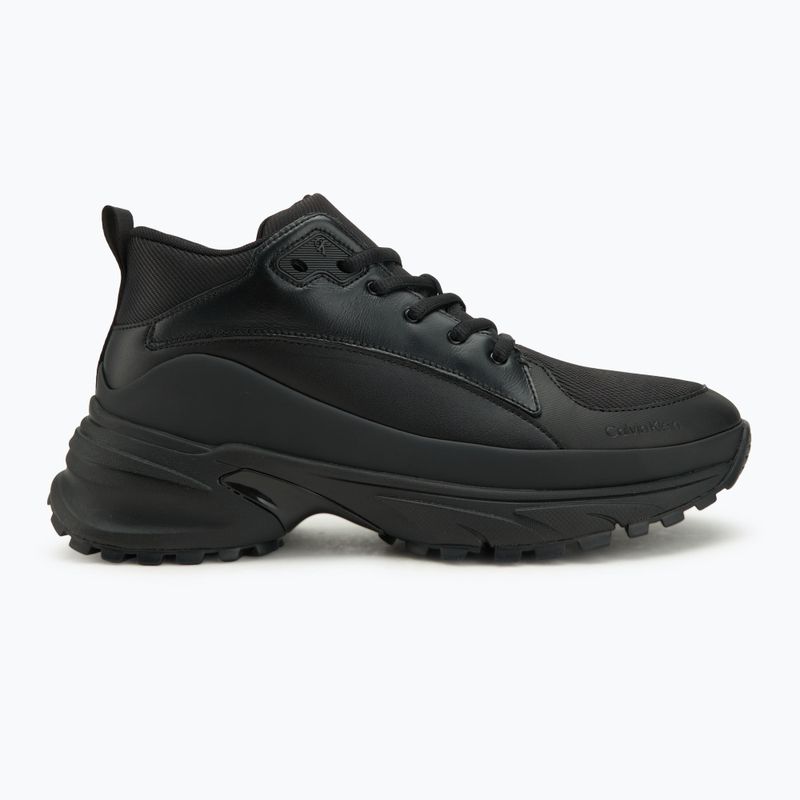 Scarpe da uomo Calvin Klein YM0YM01418 Hike Runner Mid Laceup Tech Mix triple black 2