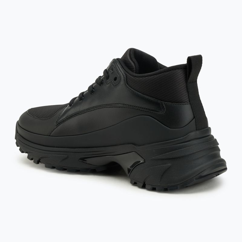 Scarpe da uomo Calvin Klein YM0YM01418 Hike Runner Mid Laceup Tech Mix triple black 3