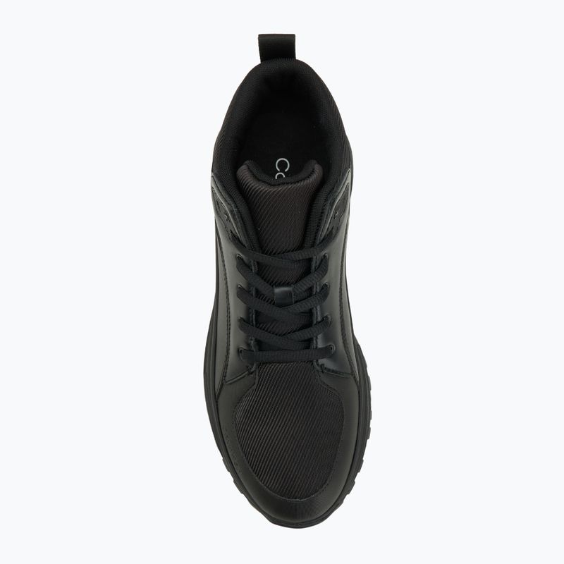 Scarpe da uomo Calvin Klein YM0YM01418 Hike Runner Mid Laceup Tech Mix triple black 5