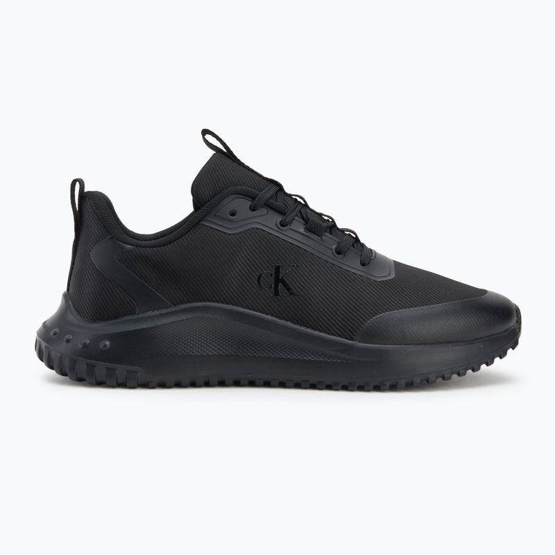Scarpe da uomo Calvin Klein YM0YM01442 Eva Runner Lace Up Mat Mix 0GJ triple black 2
