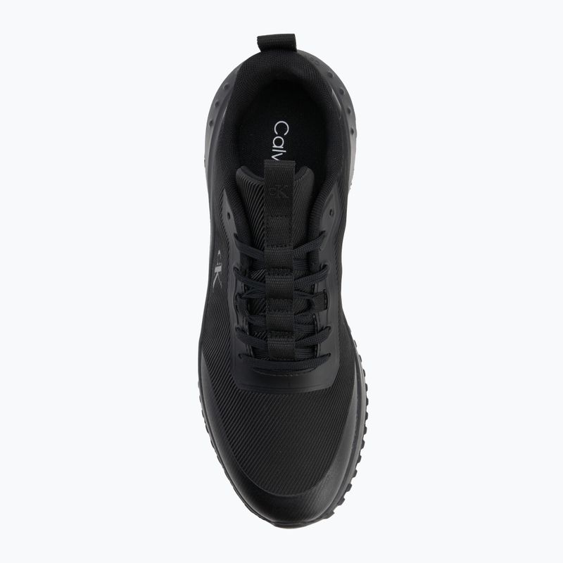 Scarpe da uomo Calvin Klein YM0YM01442 Eva Runner Lace Up Mat Mix 0GJ triple black 5