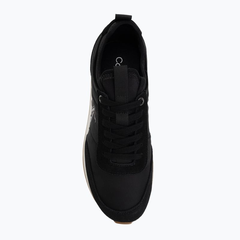 Scarpe da donna Calvin Klein YW0YW02060 Retro Runner Sock Laceup Mix Mat black/gyn metal/gum 5