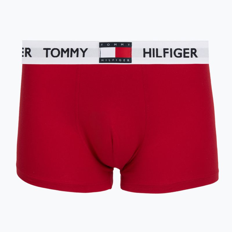 Boxer da uomo Tommy Hilfiger Trunk medium red/white/navy blue 3