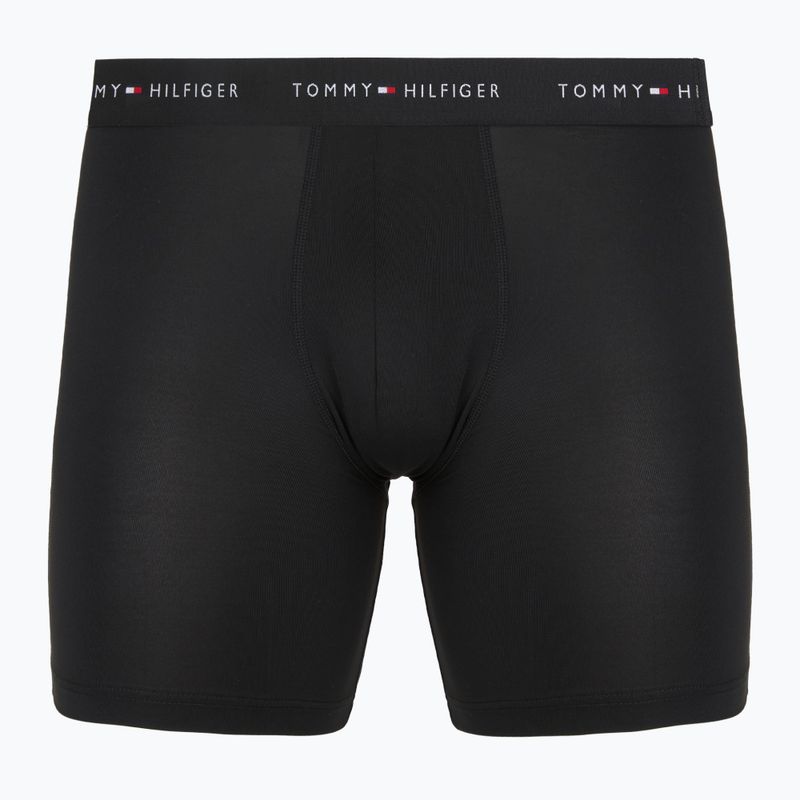 Boxer da uomo Tommy Hilfiger Micro Long 3 pack black/black/black 2