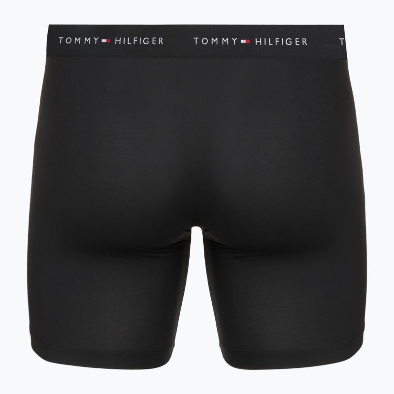 Boxer da uomo Tommy Hilfiger Micro Long 3 pack black/black/black 3