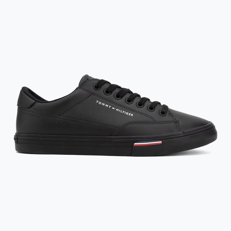 Sneakers uomo Tommy Hilfiger Vulc Core RBW Long Lace Leather black 2