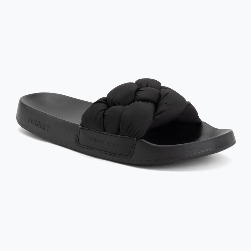 Ciabatte da donna Tommy Jeans Braided black