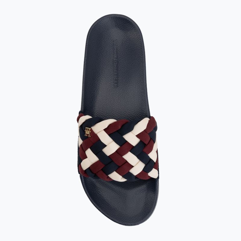 Ciabatte da donna Tommy Hilfiger Braided Pool rwb 5