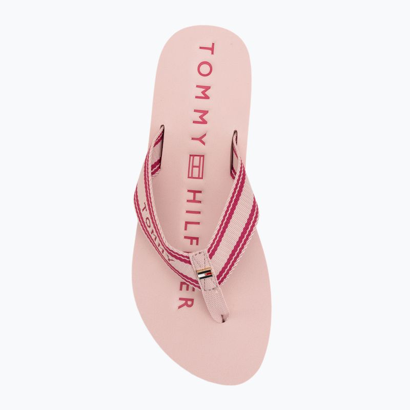 Infradito da donna Tommy Hilfiger Webbing Summer Sandal foggy pink 5