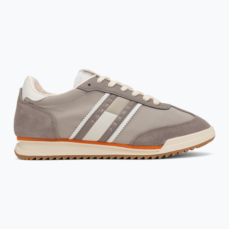Scarpe da uomo Tommy Jeans Retro Runner Cleated Mix porcini taupe 2