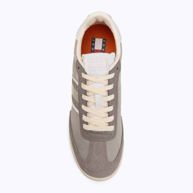 Scarpe da uomo Tommy Jeans Retro Runner Cleated Mix porcini taupe 5