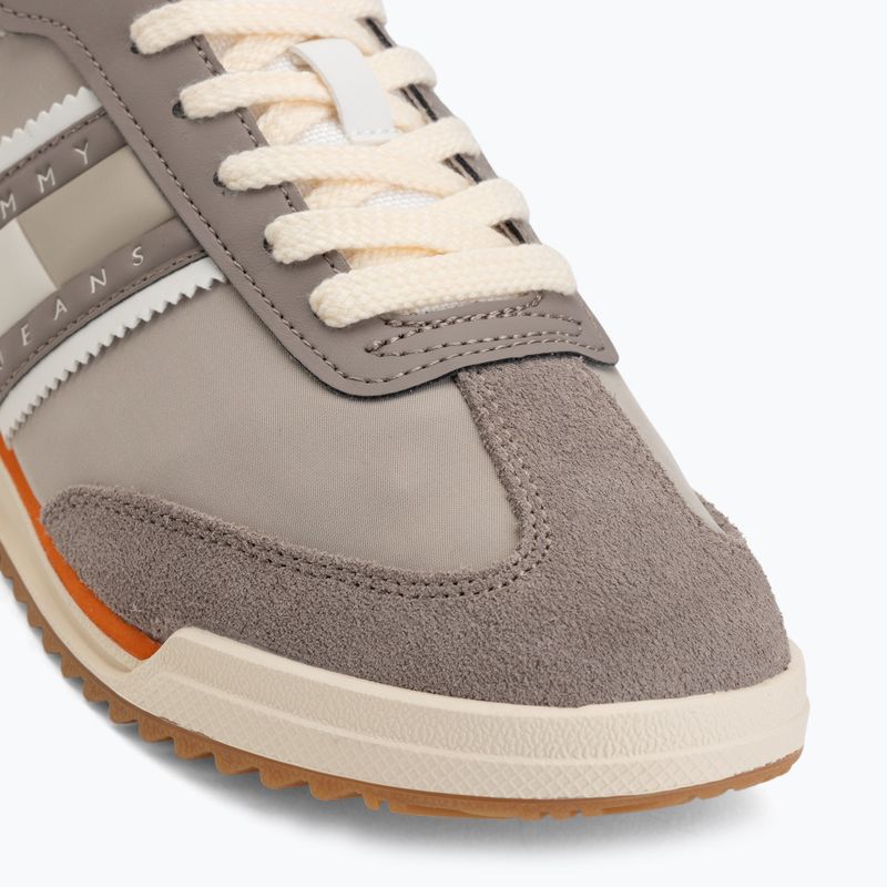 Scarpe da uomo Tommy Jeans Retro Runner Cleated Mix porcini taupe 7