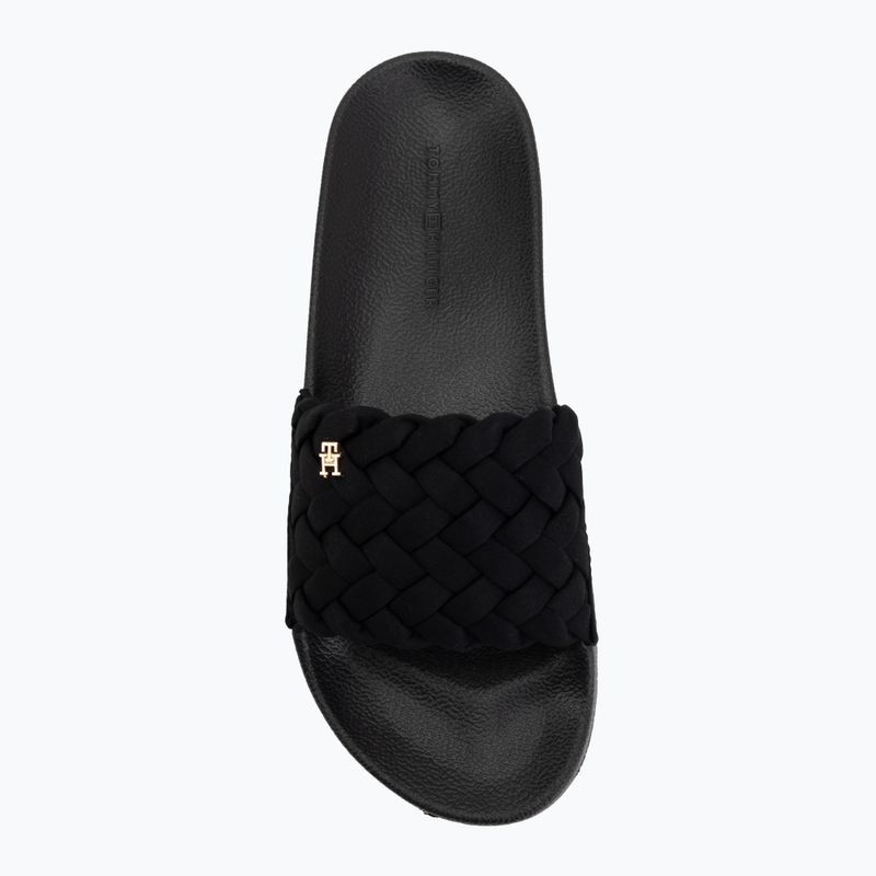 Ciabatte da donna Tommy Hilfiger Braided Pool black 5
