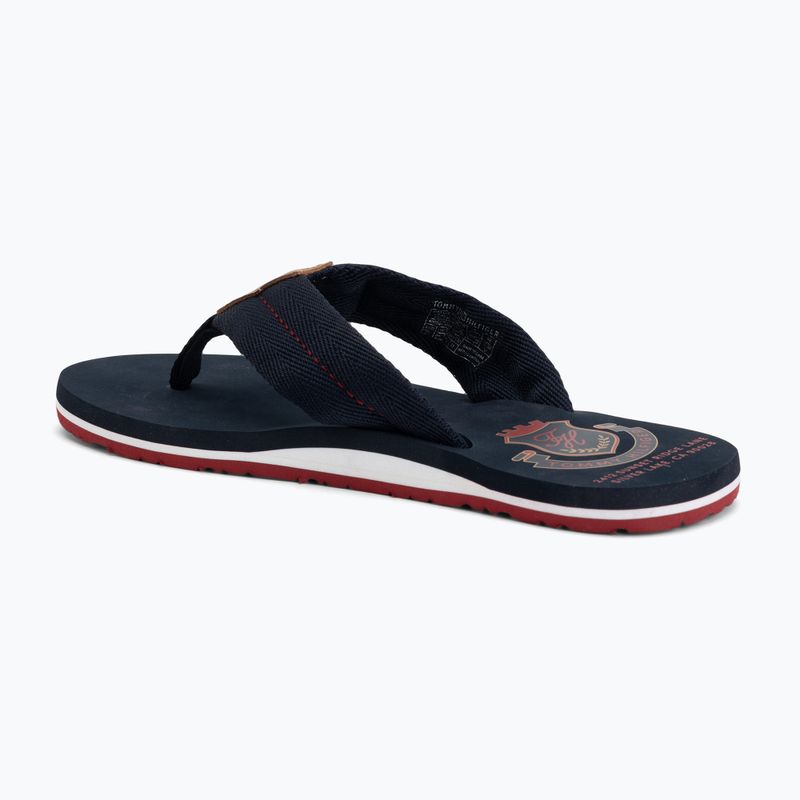 Infradito da uomo Tommy Hilfiger Patch Beach Sandal desert sky 3