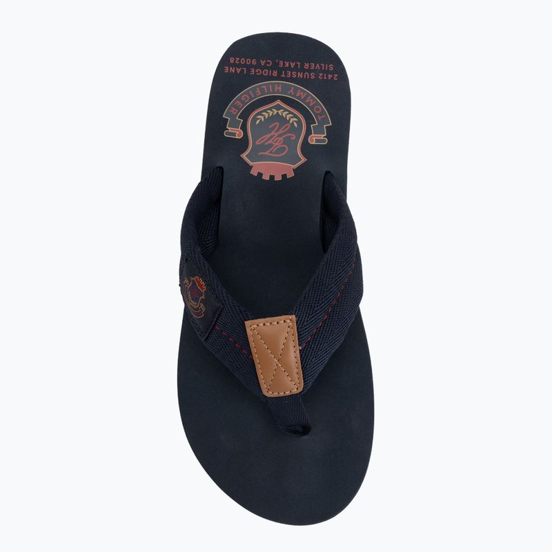 Infradito da uomo Tommy Hilfiger Patch Beach Sandal desert sky 5