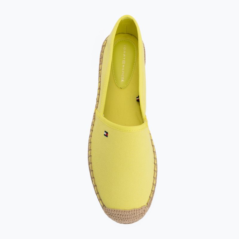 Espadrillas da donna Tommy Hilfiger Flag Canvas lime 5