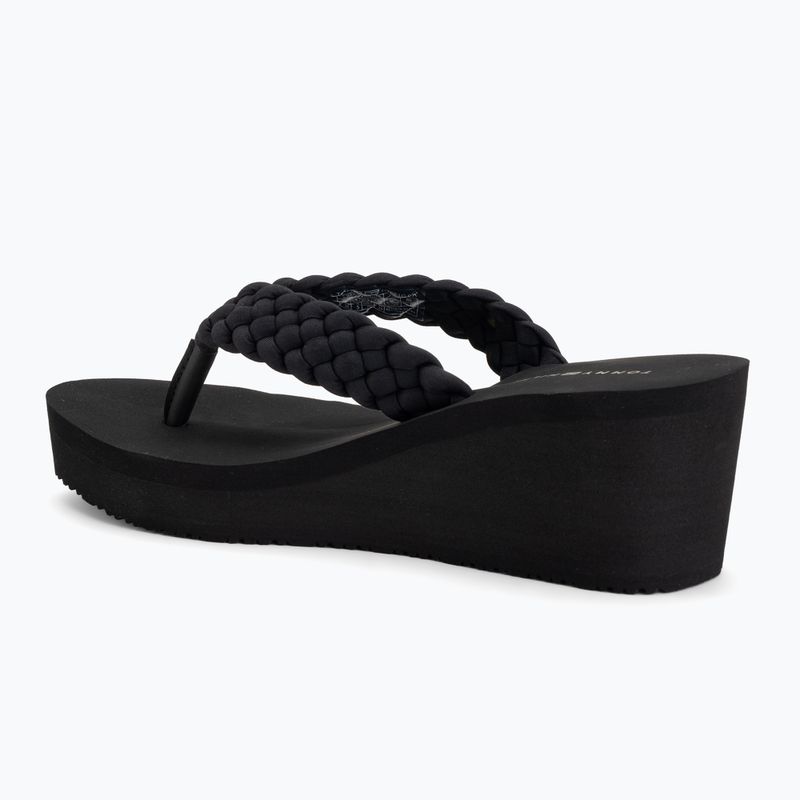 Infradito da donna Tommy Hilfiger Wedge Braided Summer Sandal black 3