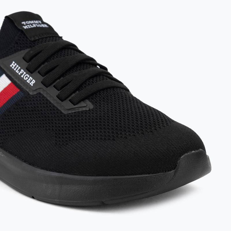 Scarpe da uomo Tommy Hilfiger Lightweight Knitted Runner black 7