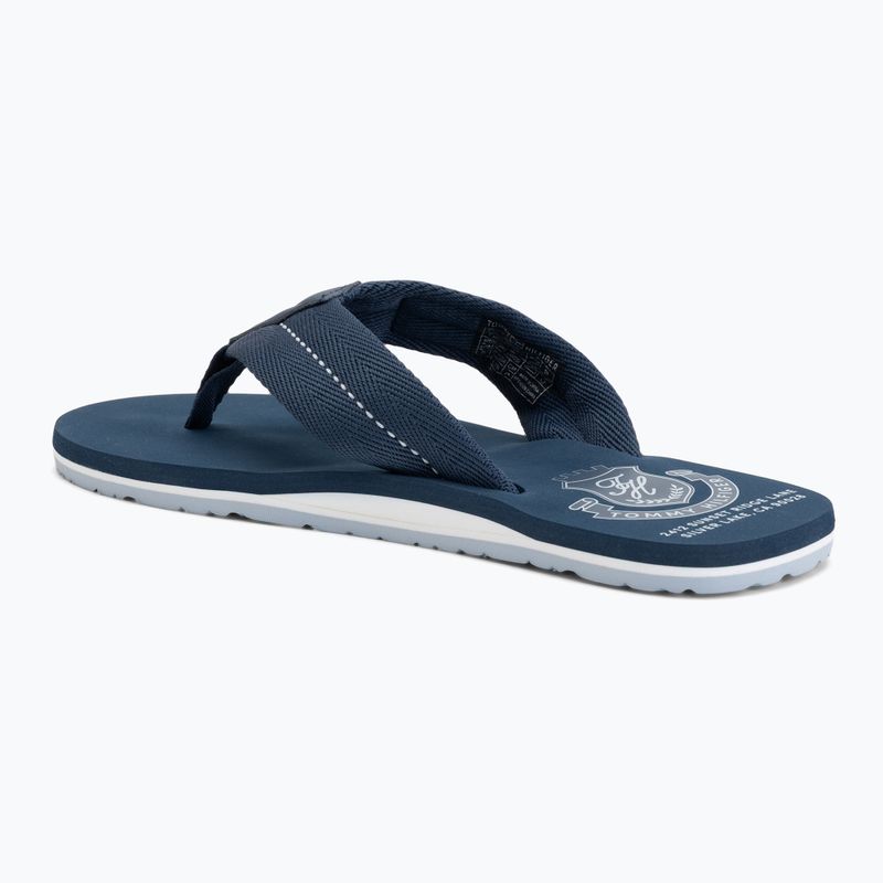 Infradito da uomo Tommy Hilfiger Patch Beach Sandal aegean sea 3