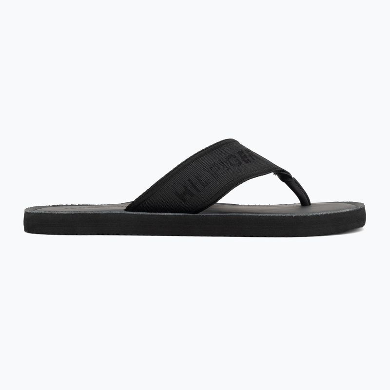 Infradito da uomo Tommy Hilfiger Lbeach Sandal Leather black 2