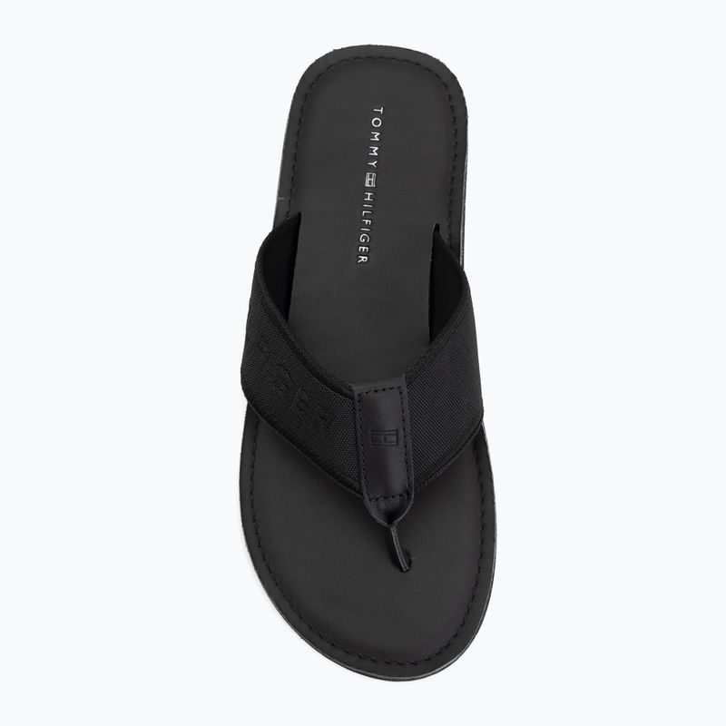 Infradito da uomo Tommy Hilfiger Lbeach Sandal Leather black 5