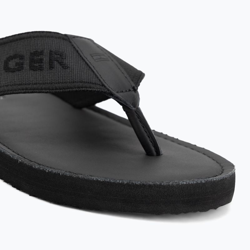 Infradito da uomo Tommy Hilfiger Lbeach Sandal Leather black 7