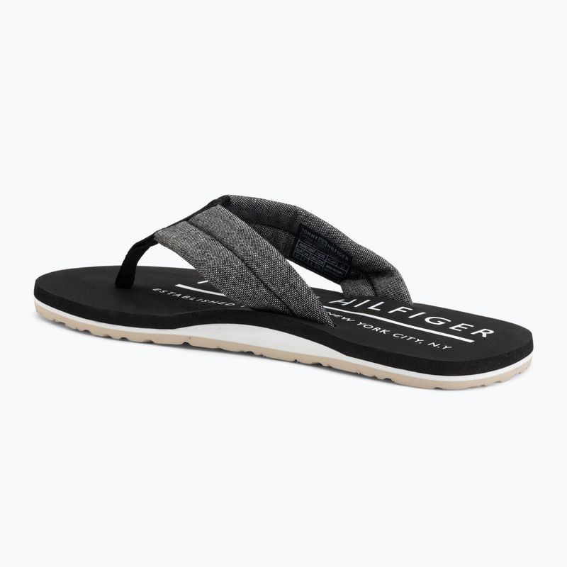 Infradito da uomo Tommy Hilfiger Chambray Beach Sandal black 3