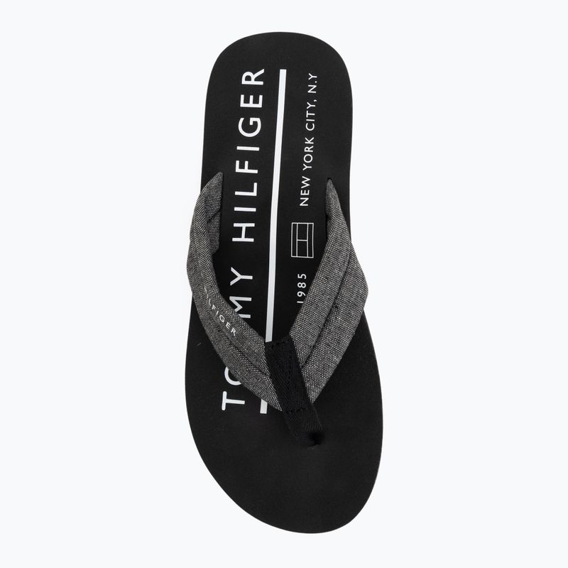 Infradito da uomo Tommy Hilfiger Chambray Beach Sandal black 5