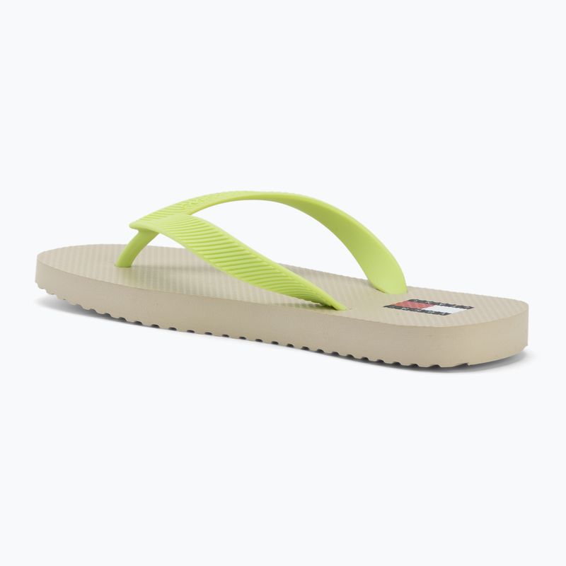 Infradito da donna Tommy Jeans Logo Summer white clay/lime essence 3