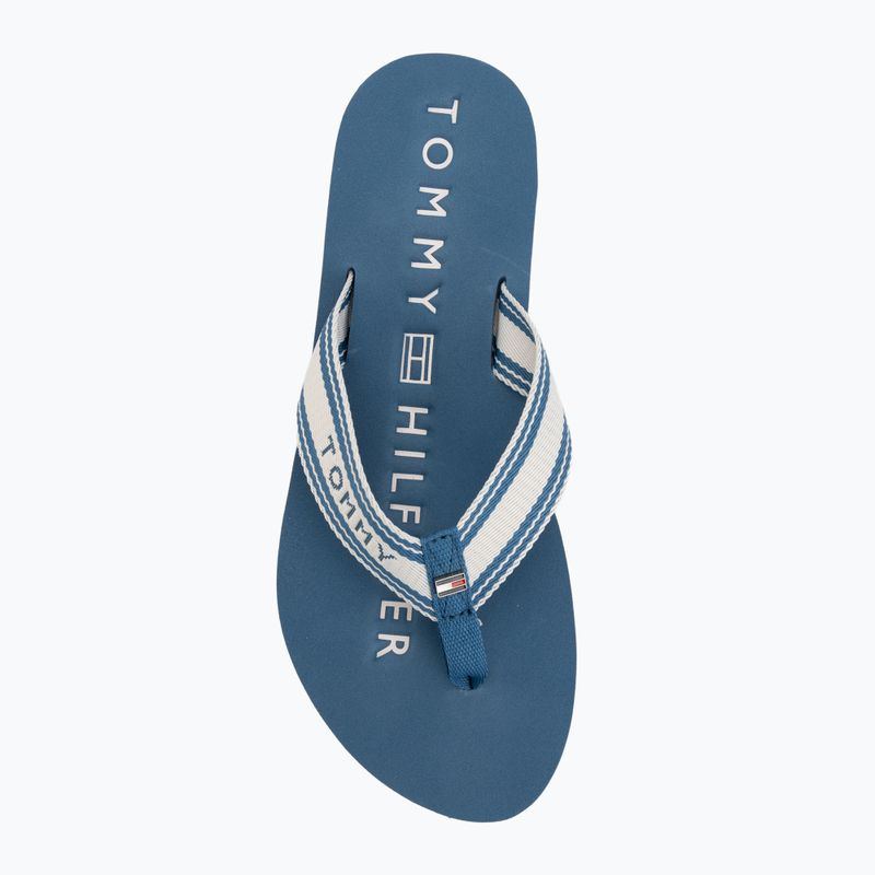 Infradito da donna Tommy Hilfiger Webbing Summer Sandal cobalt steel 5