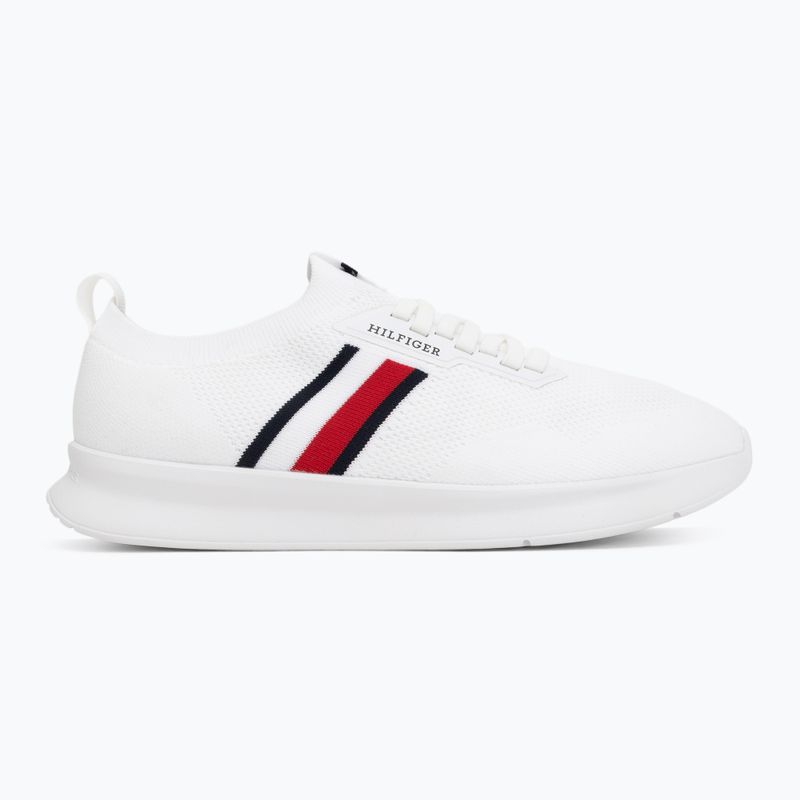 Scarpe da uomo Tommy Hilfiger Lightweight Knitted Runner white 2